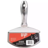 Spacla inox pentru galeata, lama curbata, maner metalic, 16 cm, Olejnik