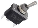 Intrerupator basculant cu mentinere, 2 pozitii, 3 pini, ON-ON, 12-24V, 16A 250VAC, 20A 24VDC, fara iluminare, SPDT, FLKN2-12X-P