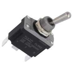 Intrerupator basculant cu mentinere, 2 pozitii, 3 pini, ON-ON, 16A 250VAC, 20A 24VDC, fara iluminare, SPDT, FLKN2-12X-P