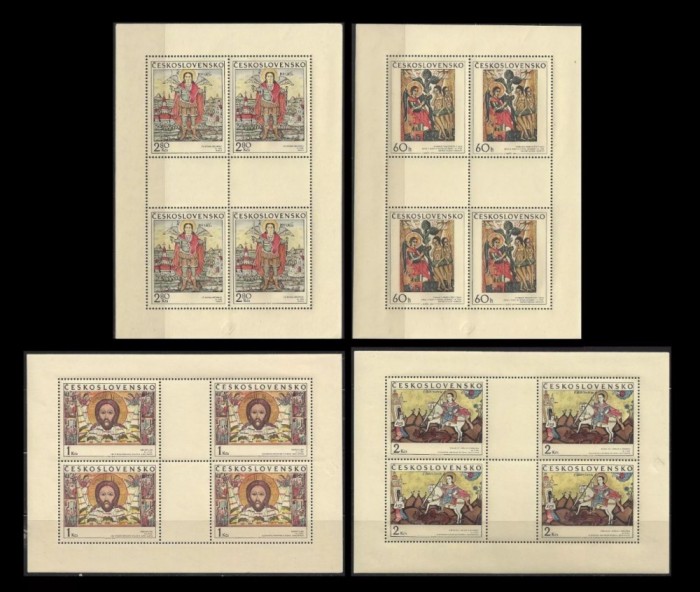 Cehoslovacia 1970 - Icoane, arta, serie minicoli neuzate