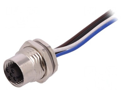 Soclu M12 4-Pin Mamă Ethernet IP67 250V foto