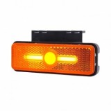 Lampa Gabarit Laterala Neon LED 12-24V, 103x36mm, Galbena, Remorca, Omologare E20, Protectie Inversare Polaritate, Impermeabila