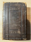 Biblia / Biblie veche ,engleza, an 1866 , coperta piele, 17x12x4 cm