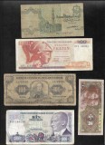 Set 5 bancnote de prin lume adunate (cele din imagini) #289, Africa