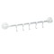 Cuier de baie/bucatarie cu ventuze si 5 carlige, 40 cm, M Deco