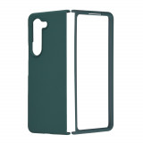 Cumpara ieftin Husa pentru Samsung Galaxy Z Fold5, Techsuit Soft Edge Silicone, Dark Green