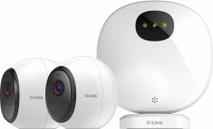 D-link pro wire-free camera kit dcs-2802kt indoor security camera hub + 2 wire-free wi-fi battery foto