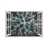 Autocolant decorativ, Fereastra, Natura si peisaje, Multicolor, 85 cm, 2104ST