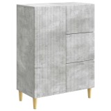 vidaXL Bufet cu sertar Gri Beton 66 x 34,5 x 90 cm Lemn prelucrat 894628