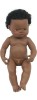 Papusa Miniland African Baiat 38cm, Vinil, Articulata, Corp Parfumat, Pentru Baieti si Fete, +0 Luni