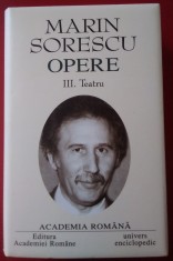 Marin Sorescu / OPERE TEATRU - Ediție de lux, pe foita (Academia) foto