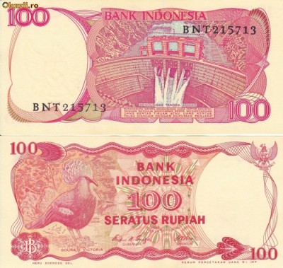 INDONEZIA 100 rupiah 1984 UNC!!! foto