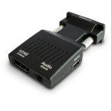 Cumpara ieftin Adaptor convertor Savio CL145, VGA la HDMI, jack 3.5mm