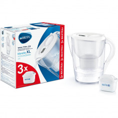 Cana filtranta Brita Marella XL Starter Pack, 3.5 L, Alb + 3 filtre Maxtra+