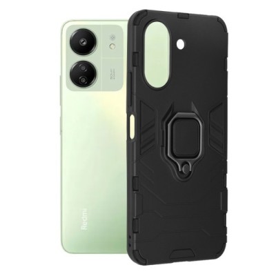 Husa pentru Xiaomi Redmi 13C 4G / Poco C65 - Techsuit Silicone Shield - Black foto