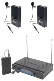 Set 2 microfoane wireless lavaliera cu receiver NC-210