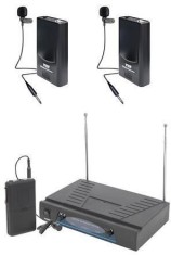 Set 2 microfoane wireless lavaliera cu receiver NC-210