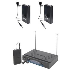 Set 2 microfoane wireless lavaliera cu receiver NC-210