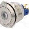 Intrerupator anti-vandalism, ON-(ON), &Oslash;22mm, ONPOW - GQ22-11D/G/12V