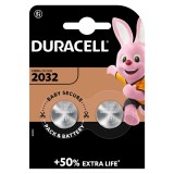 Baterie CR2032 Duracell 3V litiu, 265 mAh, blister 2 bucati