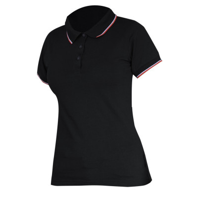 TRICOU BUMBAC POLO (DAMA) / NEGRU - XL foto