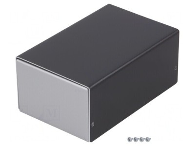 Carcasă aluminiu argint 104x160x69mm foto