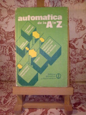 Gabriel Ionescu - Automatica de la A la Z &amp;quot;A518&amp;quot; foto