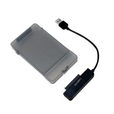 CABLU USB LOGILINK adaptor, USB 3.0 (T) la S-ATA (T), 10cm, adaptor USB la HDD S-ATA 2.5&quot;, carcasa de protectie pt. HDD, negru, &quot;AU0037&quot; (timbru verde