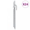 Țăruși de cort 24 buc., formă V, 17 cm, &Oslash;20 mm, oțel galvanizat
