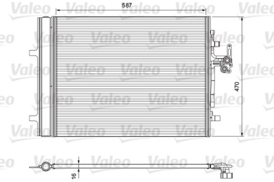 VALEO 814318 Condensator climatizare foto