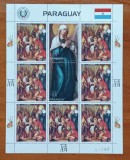 PARAGUAY-&#039;&#039;PICTURI- de A-DURER-RELIGIE&#039;&#039;CRACIUN-MADONA&#039;&#039; BLOC de 7v+ vineta.-MNH NESTAMP. -Calitate EXTRA, Nestampilat