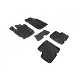 Covorase Cauciuc Premium Stil Tavita Dacia Duster 2013-2017, Negre, Fara Miros, Bordura Inalta