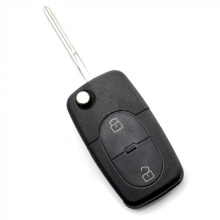 Audi &ndash; Carcasă cheie tip briceag, cu 2 butoane, &ndash; baterie 1616 &ndash; CARGUARD