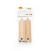 Set extensii sine din lemn pentru trenulete, 4 buc, drepte medii,Viga