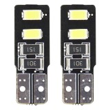 Bec de pozitie tip LED Canbus, T10 W2.1x9.5 W5W, 12V 2W, 4 SMD 5730 , culoare alb , AMIO, set 2 buc AutoDrive ProParts