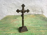 cruce / crucifix vechi din bronz prima perioada a sec XX !