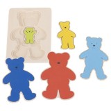 Puzzle stratificat Ursuleti colorati, Goki
