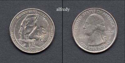 SUA 2013 Quarter, 25 Centi, Rushmore, South Dakota, P foto