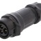 Conector circular 3 pini, 10A, IP67