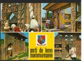 CPI B12317 CARTE POSTALA - PORTI DE LEMN MARAMURESENE, Circulata, Fotografie