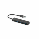 Anker - Docking Station UltraSlim (A7516012) - USB, 4x USB 3.0 - Black