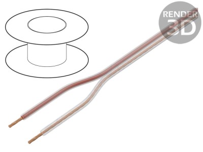 Cablu Difuzor 2x3mm2 Transparent PVC foto