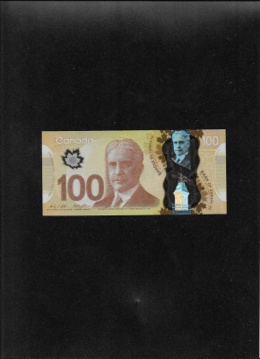 Canada 100 dolari dollars 2011 seria0972635 unc foto