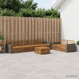 Cumpara ieftin Set de canapele de exterior 7 buc. 6-Locuri natural