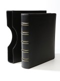 Album cu casetă LUX , piele ecologică - OPTIMA standard , culoare neagră