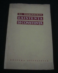 Existenta si constiinta: despre locul psihicului .../ S. L. Rubinstein foto