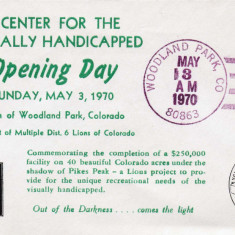 Plic LIONS CLUB, Woodland Park, Colorado, S.U.A., 3 Mai 1970