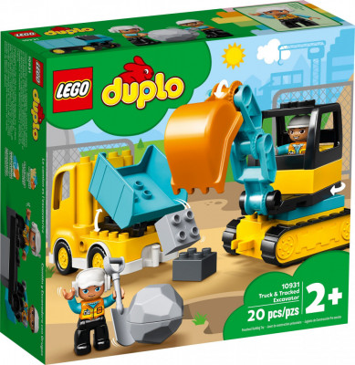 Lego duplo camion si excavator pe senile 10931 foto