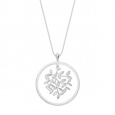 Emaga Rhodium plated silver necklace NSX5410 foto