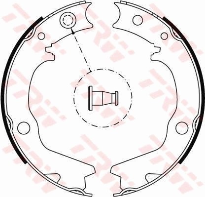 TRW GS8479 Set saboti frana, frana de mana